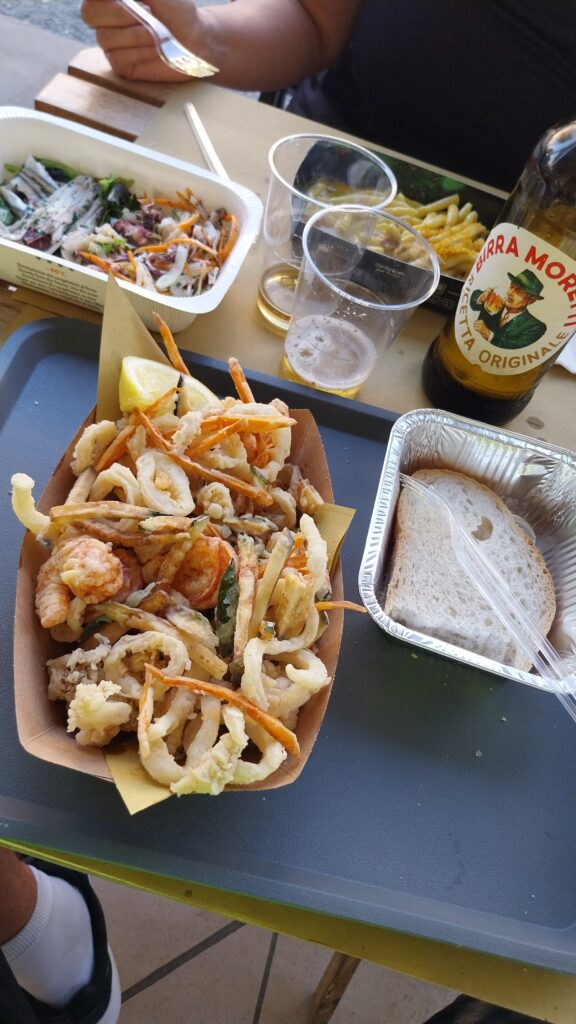 Cena di fine giornata al Cucinotto a San Giuliano Rimini.